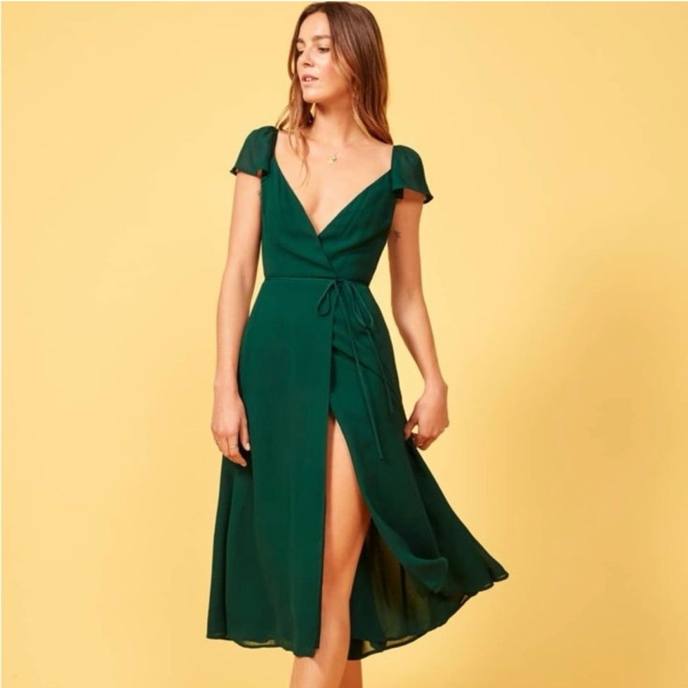 NWT Reformation Emerald Piper Dress